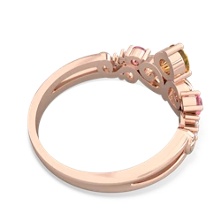 Citrine Crown Keepsake 14K Rose Gold ring R5740