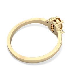 Citrine Elegant Swirl 14K Yellow Gold ring R2173