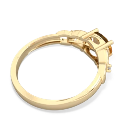 Citrine Links 14K Yellow Gold ring R4032