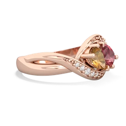 Citrine Summer Winds 14K Rose Gold ring R5342