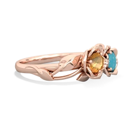 Citrine Rose Garden 14K Rose Gold ring R5510