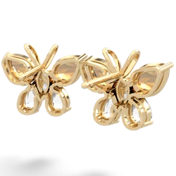 Citrine Butterfly 14K Yellow Gold earrings E2215