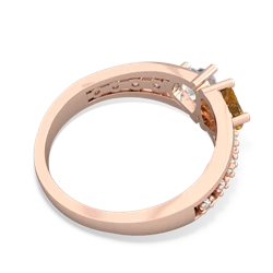 Citrine Heart To Heart 14K Rose Gold ring R3342