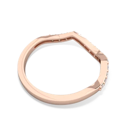 Diamond Diamond Twist Wedding Band 14K Rose Gold ring W2640