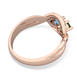 Emerald Summer Winds 14K Rose Gold ring R5342