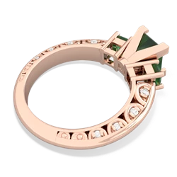 Lab Sapphire Eternal Embrace Engagement 14K Rose Gold ring C2001