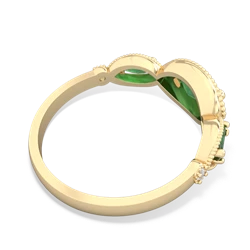 Peridot Milgrain Marquise 14K Yellow Gold ring R5700