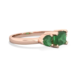 Onyx Three Stone 14K Rose Gold ring R5235