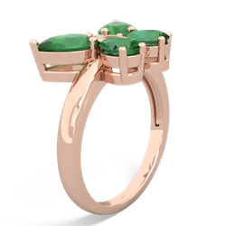 Emerald Butterfly 14K Rose Gold ring R2215