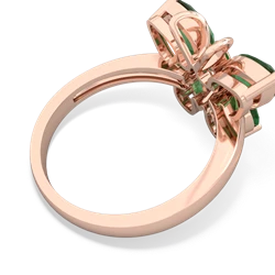 Emerald Butterfly 14K Rose Gold ring R2215