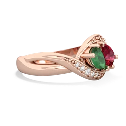 Emerald Summer Winds 14K Rose Gold ring R5342