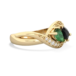 Emerald Summer Winds 14K Yellow Gold ring R5342