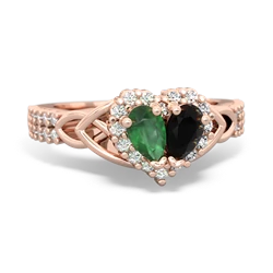 matching engagment rings - Celtic Knot Two Hearts as One