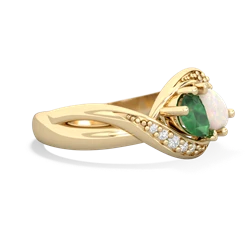 Emerald Summer Winds 14K Yellow Gold ring R5342