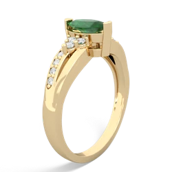 Emerald Royal Marquise 14K Yellow Gold ring R2343