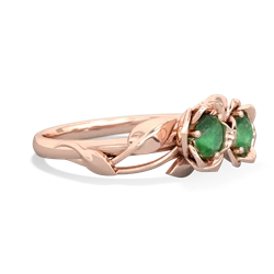 Emerald Rose Garden 14K Rose Gold ring R5510