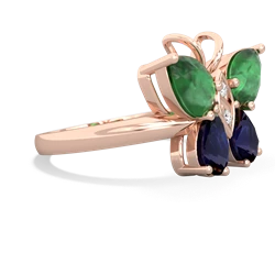 Emerald Butterfly 14K Rose Gold ring R2215