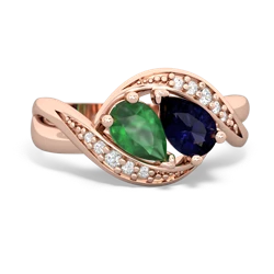 Emerald Summer Winds 14K Rose Gold ring R5342