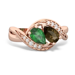 Emerald Summer Winds 14K Rose Gold ring R5342