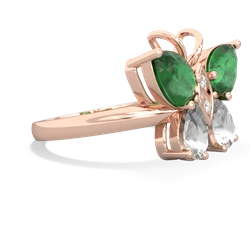 Emerald Butterfly 14K Rose Gold ring R2215