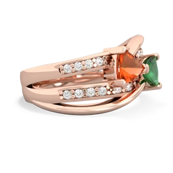 Fire Opal Bowtie 14K Rose Gold ring R2360