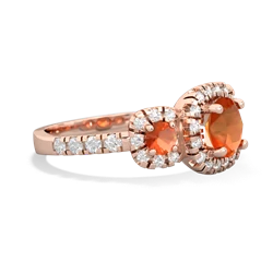 Ruby Regal Halo 14K Rose Gold ring R5350