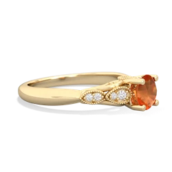 Fire Opal Antique Elegance 14K Yellow Gold ring R3100