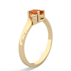 Fire Opal Elegant Swirl 14K Yellow Gold ring R2173