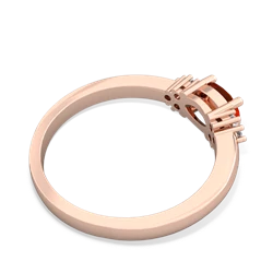 Fire Opal Simply Elegant East-West 14K Rose Gold ring R2480