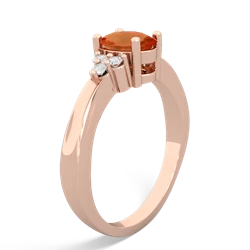 Fire Opal Simply Elegant 14K Rose Gold ring R2113