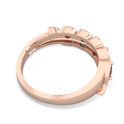 Garnet Anniversary Band 14K Rose Gold ring R2089