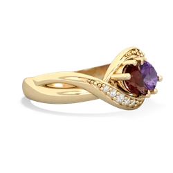 Garnet Summer Winds 14K Yellow Gold ring R5342