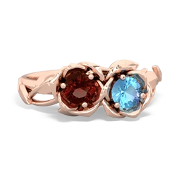 Garnet Rose Garden 14K Rose Gold ring R5510