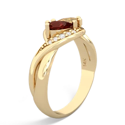 Garnet Summer Winds 14K Yellow Gold ring R5342