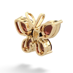 Garnet Butterfly 14K Yellow Gold pendant P2215