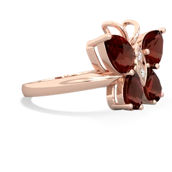 Garnet Butterfly 14K Rose Gold ring R2215