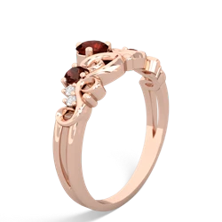 Pink Tourmaline Crown Keepsake 14K Rose Gold ring R5740