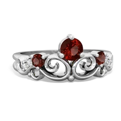 Ruby Crown Keepsake 14K White Gold ring R5740