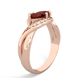 Garnet Summer Winds 14K Rose Gold ring R5342