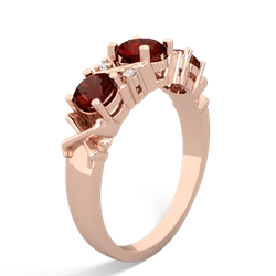 Jade Hugs And Kisses 14K Rose Gold ring R5016