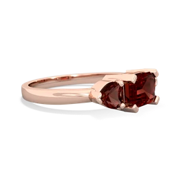 Citrine Three Stone 14K Rose Gold ring R5235