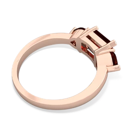 Citrine Three Stone 14K Rose Gold ring R5235