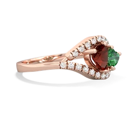 Garnet Mother And Child 14K Rose Gold ring R3010