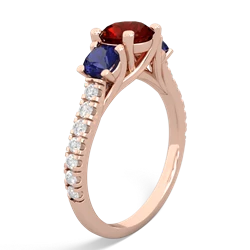 Garnet Pave Trellis 14K Rose Gold ring R5500