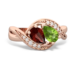 Garnet Summer Winds 14K Rose Gold ring R5342