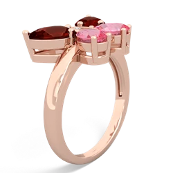 Garnet Butterfly 14K Rose Gold ring R2215