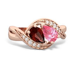 Garnet Summer Winds 14K Rose Gold ring R5342