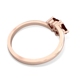 Garnet Sweethearts 14K Rose Gold ring R5260