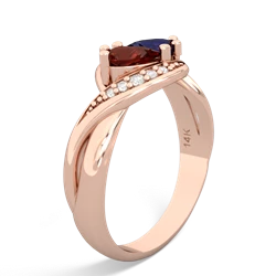 Garnet Summer Winds 14K Rose Gold ring R5342