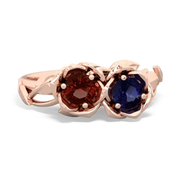 Garnet Rose Garden 14K Rose Gold ring R5510